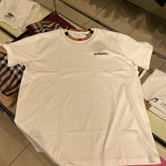 Burberry White Oversized Unisex T-Shirt L - Picture 2 of 5